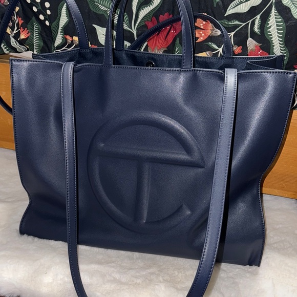 Large Telfar Navy Blue Women's Bag